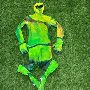 Hand painted artistic unitard. One of a kind!